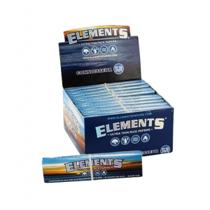 Elements Connoisseur King Size Slim Rolling Papers With Tips - (Display Of 24)